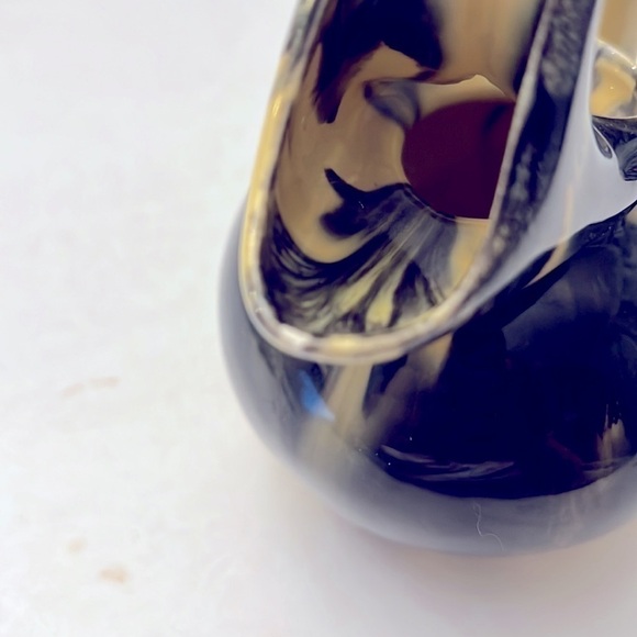 Unique Handmade Pottery Vase Swirl Glaze Verna Cape Cod Pottery - Picture 9 of 10